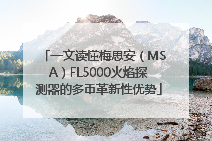一文读懂梅思安（MSA）FL5000火焰探测器的多重革新性优势